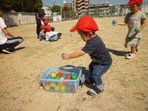 運動会　玉入れです！